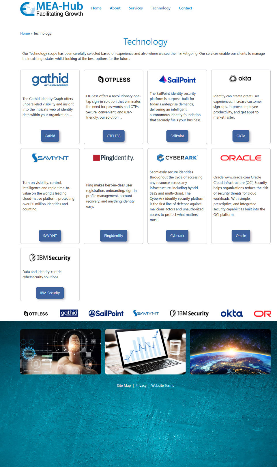 EMEA-HUB technology page.