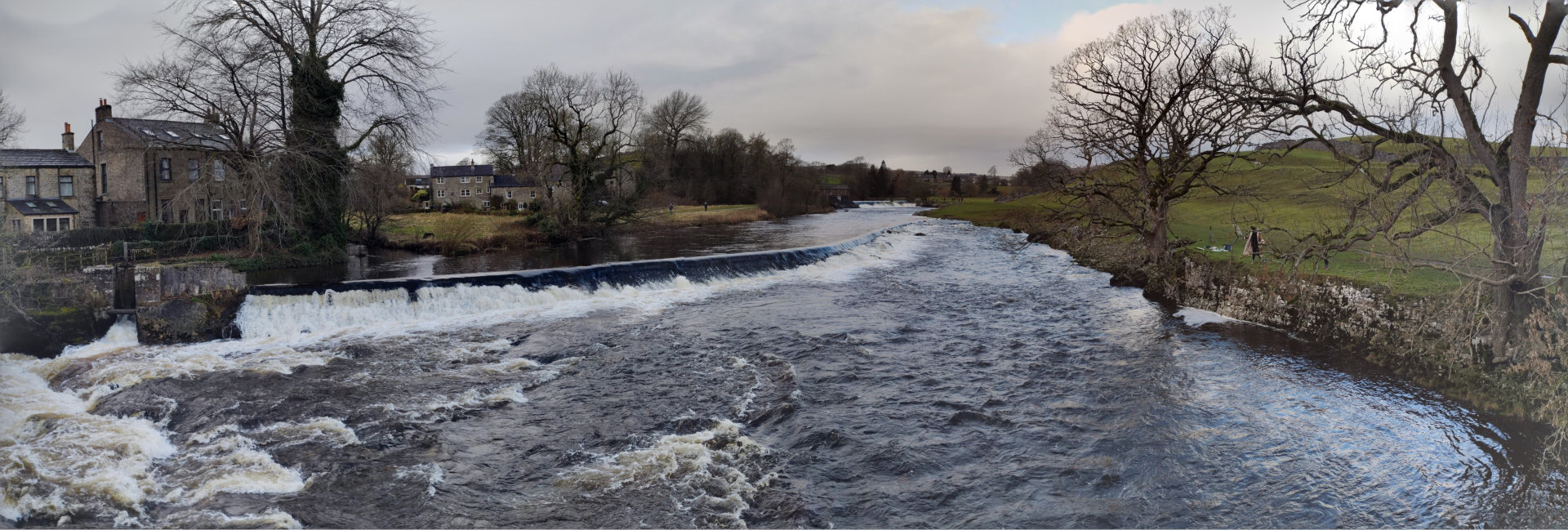 Upper weir at Linton Falls Grassington 