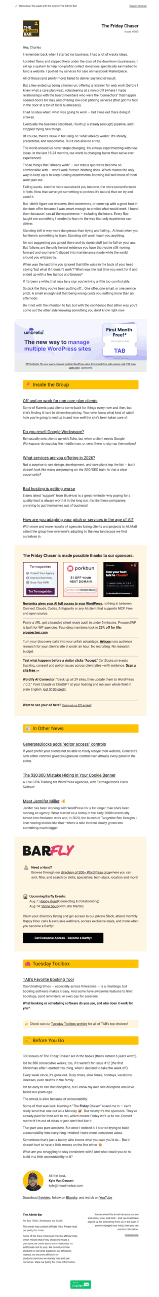 Kyle newsletter