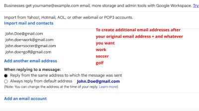 Adding aliases to your Gmail account