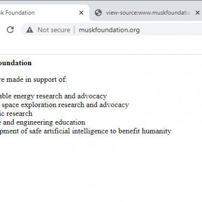 Musk Foundation Website
