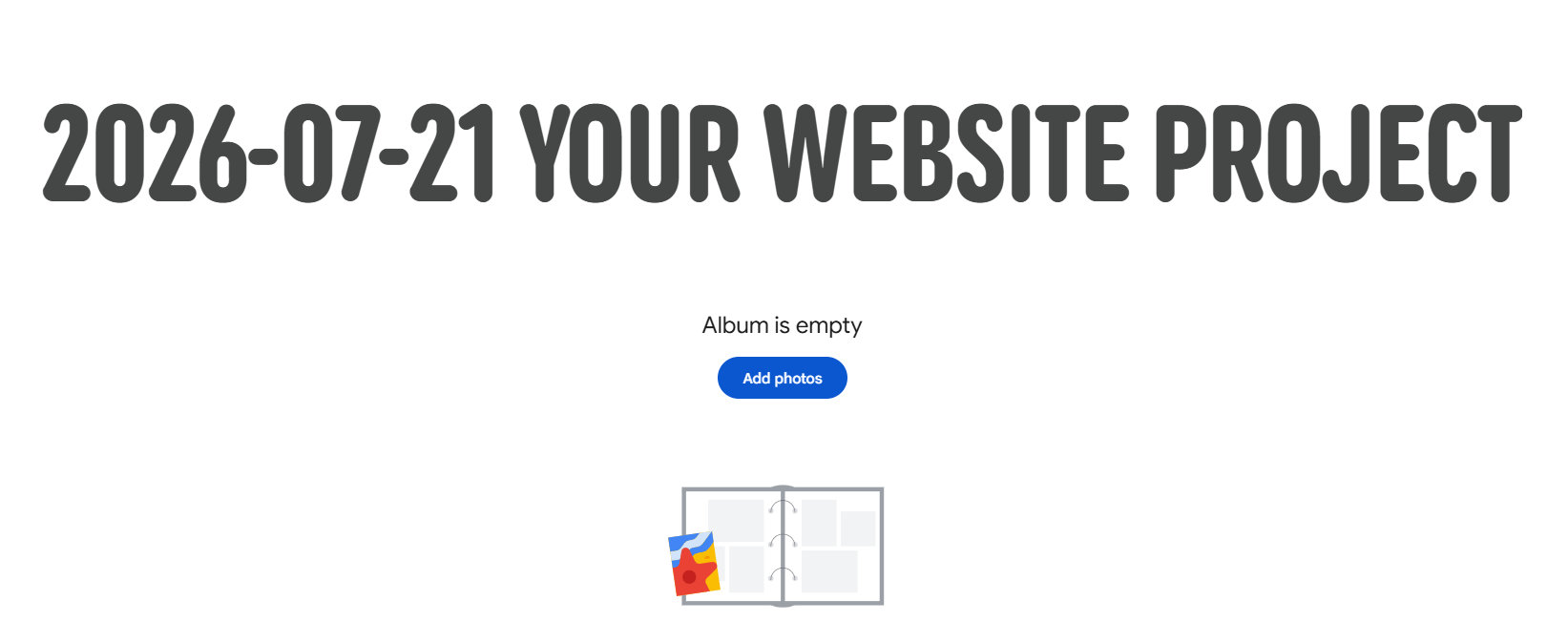 Upload your photos
